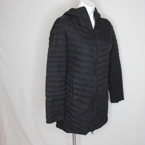 The North Face Quilted Thermoball Black Hooded Winter Parka Women's M Medium - Picture 5 of 10